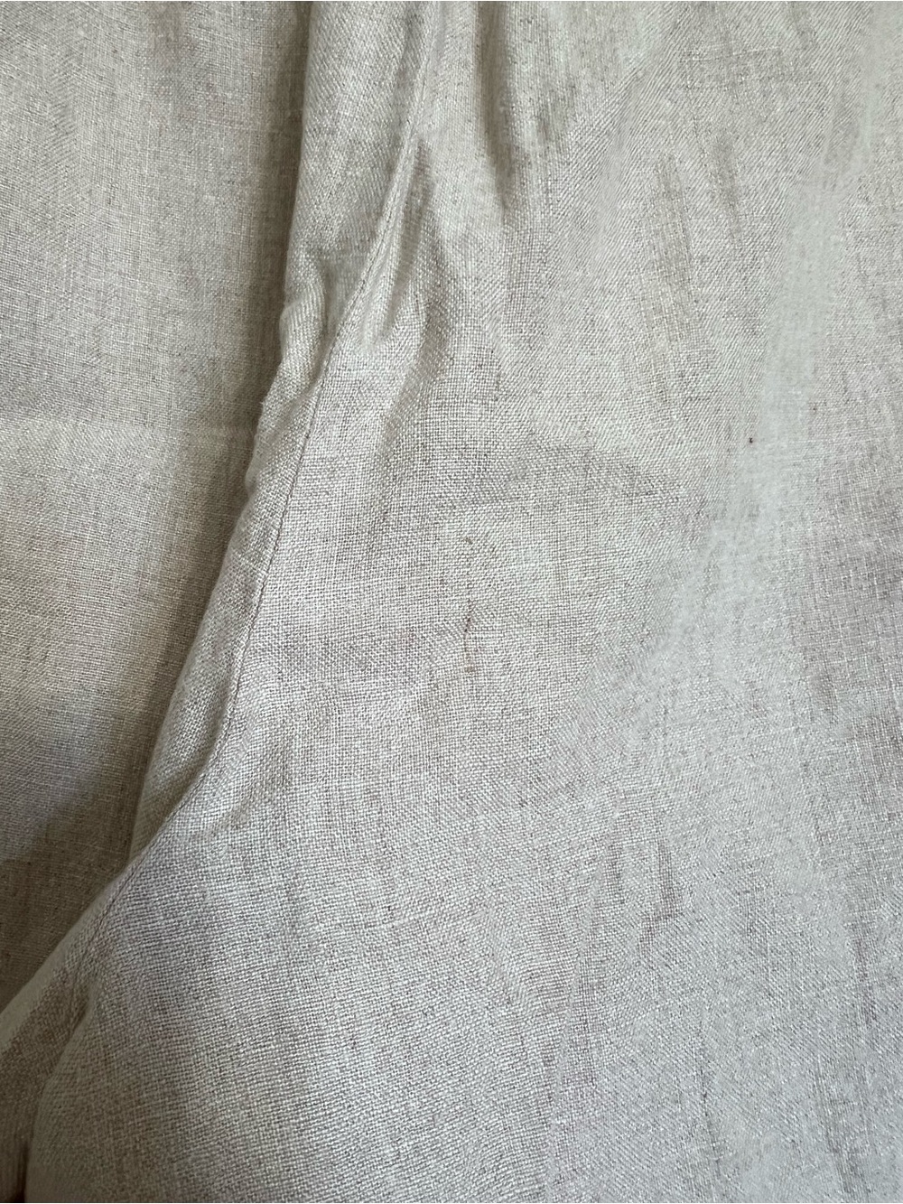 J.Jill Linen Pull-On Shorts Khaki Tan Elastic Waist Relaxed Fit - Picture 6 of 7